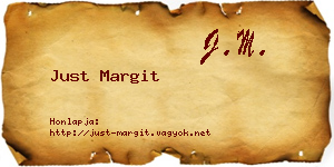 Just Margit névjegykártya